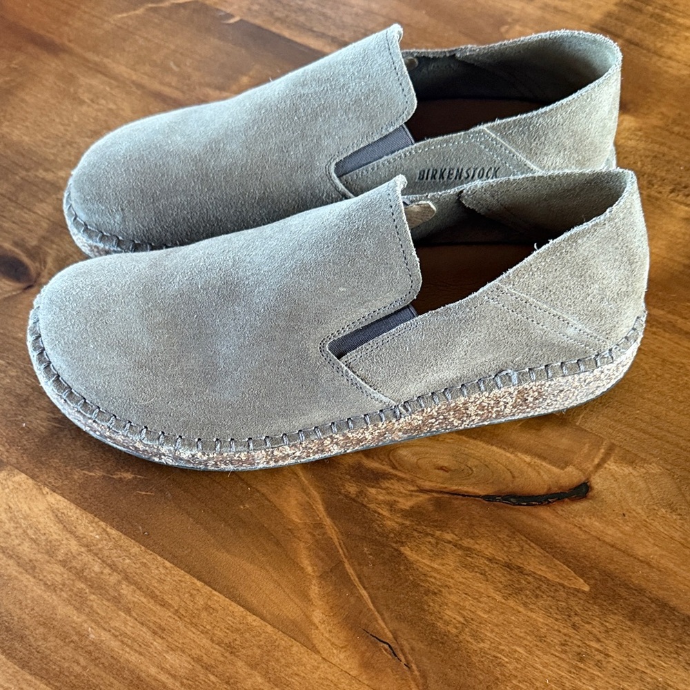 Birkenstock Women’s Taupe Suede Loafers